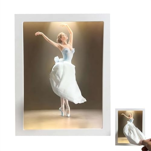 Taschentuchbox Balletttänzerin mit Licht, Mädchen Langer Rock Taschentuchbox, Rechteckige Kreative Einzigartige Dekorative Abdeckung für Haus Badezimmer Wohnzimmer Schlafzimmer Valentinstag Dekoration