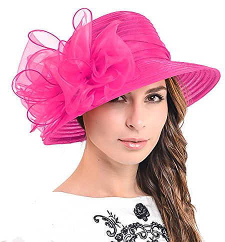 Ascot Derby Bowler Église Capelines Robe Partie Chapeaux S051 (Rose)