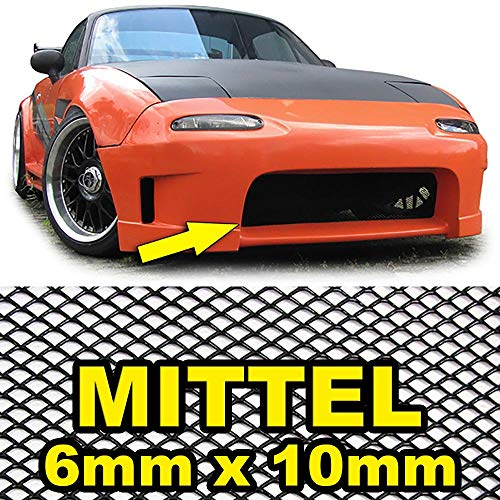 Aluminium Gitter Renngitter Wabengitter Racegitter 100X40cm 6x10mm Schwarz