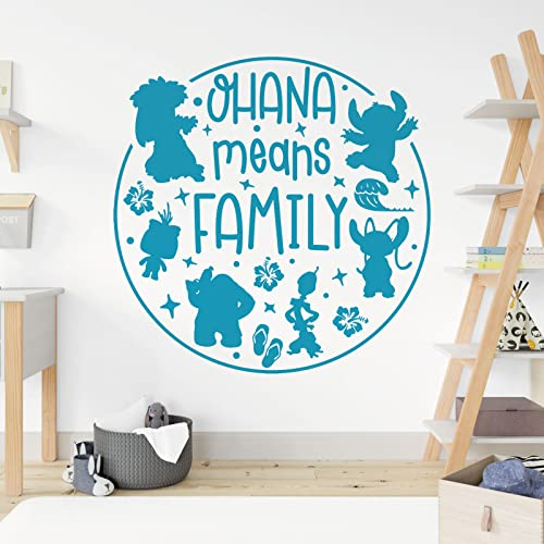 Ohana Means Family – Lilo und Stitch – Kinder Wandtattoo [Sky]