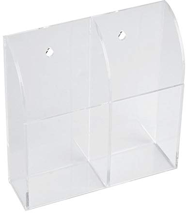 VIFER Fernbedienung Halterung, Fernbedienungshalter Acryl Wandhalterung Fernbedienung Aufbewahrungsbox Organizer für Klimaanlage Heizung TV-Box (2 Gitter)