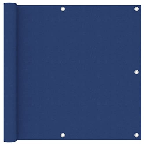 vidaXL Balkon Sichtschutz Bespannung Terrasse Windschutz Sonnenschutz Balkonbespannung Balkonverkleidung Blau 90x500cm Oxford-Gewebe