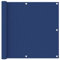 vidaXL Balkon Sichtschutz Bespannung Terrasse Windschutz Sonnenschutz Balkonbespannung Balkonverkleidung Blau 90x500cm Oxford-Gewebe