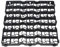 80pcs. Gravel Grid Shed Base & Plastic Grid, Essential Driveway Grids - Turf Grass Lawn & Path Protector, Black Paving Drainage Mats for Lush Outdoor Spaces, Garden Shed & Storage Solutions, 20m2