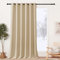 PONY DANCE Verdunkelungsvorhang Biscotti Beige 1 Stück Thermovorhang Hitzeschutz Gardinen mit Ösen Blickdichte Vorhänge Wohnzimmer Ösenschal, H 260 x B 200 cm