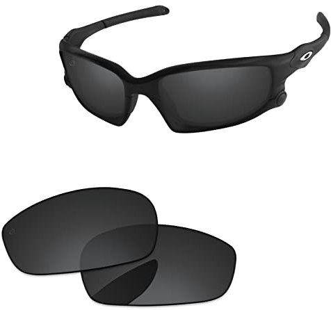PapaViva Verres de rechange pour Oakley Split Jacket OO9099, Pro+ noir gris polarisé, Taille Unique