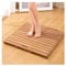 ZXCVBAS Badematte Aus Holz,Badezimmermatte Aus Bambus, Signature Living Bambus Badmatte Für Badezimmer, Außendusche, Sauna, Spa, Nicht-Schlupfholz-Duschmatte, Anpassbar,30x60cm/12x24in