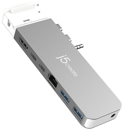 j5create JCD395-N Concentrateur 4K60 Elite Pro USB4 avec kit MagSafe