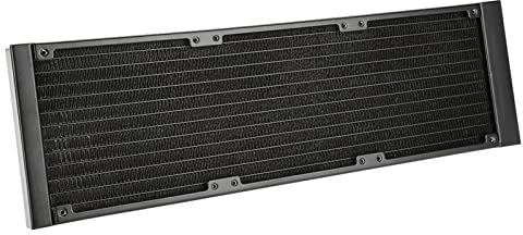 Yunseity Wasserkühlungsradiator, Aluminium 12-Rohr-Wärmetauscherradiator mit G1/4-Gewinde, PC-Radiator für Wasserkühlung (360mm)