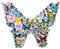 simarro 120 Stück Schmetterling Sticker Set, Schmetterling Aufkleber für Kinder Bunter Schmetterling süßer Graffiti-Aufkleber Auto Gepäck Notizbuch wasserfester Aufkleber