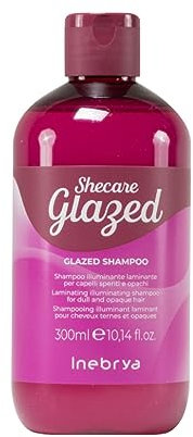 Inebrya Shecare Glazed Shampoo Illuminante Per Capelli Spenti e Opachi, 300 ml