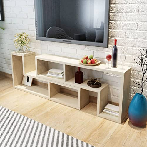 RAUGAJ TV-Schrank Doppel L-Form Eiche, Artikelfarbe Eiche