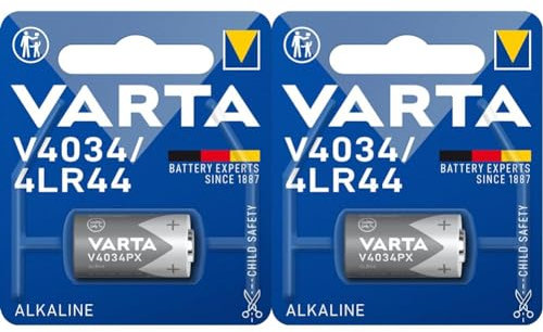 VARTA Batterien V4034/4LR44, 1 Stück, Alkaline Special, 6V, für Uhren, Taschenrechner, Kameras, kompakt mit langanhaltender & hoher Leistung (Packung mit 2)