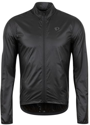 PEARL IZUMI Herren Attack Barrier Jacke, ultraleichter Stoff und passgenaue Fahrradjacke mit wasserabweisender Behandlung, Schwarz, X-Large