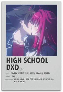 karn High School DxD Poster Ästhetische Leinwand Poster Zimmer Dekorative Wandkunst Poster Druck Dekor Poster 20 x 30 cm ungerahmt