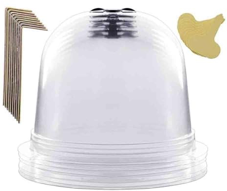 Evenden Lot de 6 cloches de protection pour plantes de jardin, en plastique respirant, pour plantes de jardin, pour chauffer
