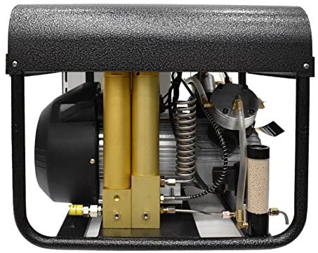 TUDIVING-PCP Air Compressor,4500Psi/30Mpa High Pressure Air Compressor, Built-in Dual Oil-Water Filter,Automatic Shut Off,for Diving Tank Air Rifles Paintball Guns 220V (TXEDT033)