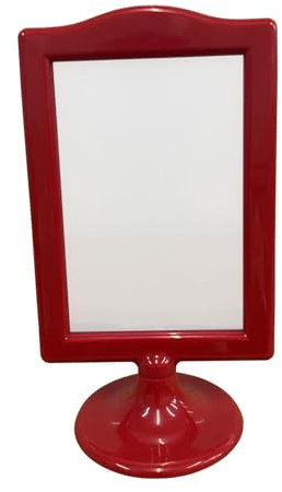 JISADER Cadre photo sur pied Double face, cadre photo sur pied, facile à utiliser, affichage Vertical robuste, cadre pour mariage, Rouge