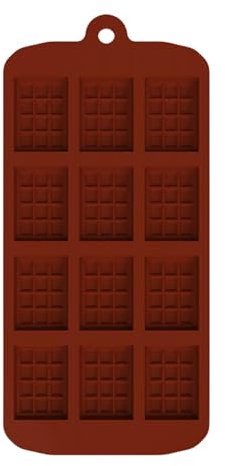 Naqqios Gofrera de Silicona - Gofrera de Silicona, Moldes para Barras, Chocolates Rellenos con 12 Cavidades | Molde rectangular antiadherente para barra de chocolate, resistente al calor, para barra