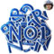 72 PCS Iron on Letters Numbers Patches,Blue Number Patches,A-Z Numbers 0-9 Applique for DIY Clothing, Fabric, Shoes, Bags