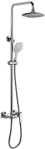 Modernes Thermostat-Set mit Wasserfall-Duschkopf und Mischbatterie, ideal für Badewanne