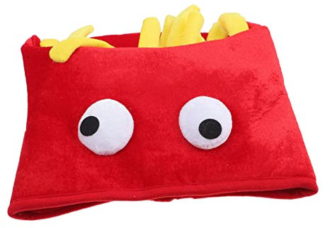 BESTonZON Pommes-Frites-Hut Taco-Hut Kappe verrückter geburtstag kostüm für fasching kopfbedeckung fastnacht kopfbedeckung kloburste mützen Neuheit Plüsch-Cosplay- Tuch