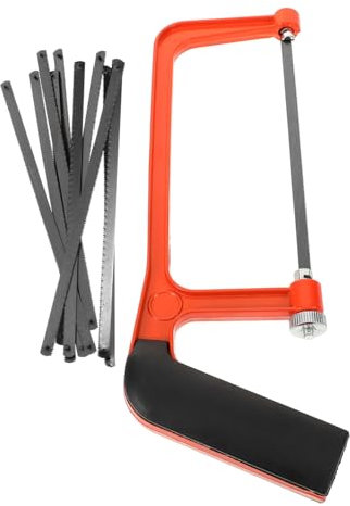 Angoily 1 Satz Werkzeug Leistung Handhaben Vorrichtung Faltbar Pole Handbuch Einstellbar Draht Schwingen Miniatur Multi Mini-säge Gehaltenen Kabellos Kette Saker Basteln Orange Plastik