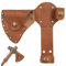 Leather Sheath, Hatchet Sheath, Leather Axe Waist Mounted Axe Head Cover with Snap Button for Camping Woodworking