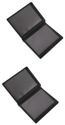 jojofuny 2 Pièces Porte Cartes Cuir Compact pour Cartes de Crédit et Identité pour Parfait pour Shopping Usage