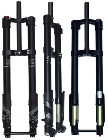 HZXQCVB Forcella A Sospensione Rovesciata 26 27,5 29'' Forcella Pneumatica DH Doppia Spalla Forcella Anteriore MTB Escursione 160mm Ritorno Regolabile Perno Passante(15x135mm)