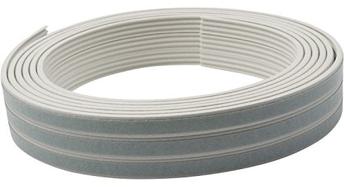 Dichtungsprofil selbstklebend, Typ K, Kunststoff weiß, 1 Stück = 7,5 Meter