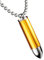 Fly Style Patrone Kettenanhänger aus Edelstahl mit Geheimfach - Halskette Herren, Farbwahl:gold + Kette