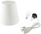 Kit Completo Paralume Avorio + Adattatore portalampada E27 con filo e interruttore trasparente - Lampada Led A+ in omaggio! Trasforma una bottiglia in lampada! Lampabottiglia.it