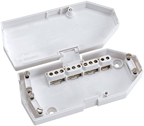 Hager 2 X Downlighter Junction Box, White, Plastic & Metal, Screw-In, Modern, Includes Junction Box & Screws