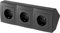 3-Fach Montaje Regleta Enchufes Caja Enchufe Ángulo - 230V 16A 3600W-T1 Antracita