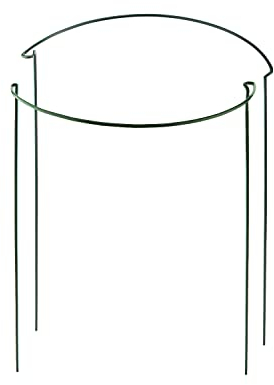 AIEX 2 Stück Pflanzenstütze Staudenhalter Strauchstütze Metall Garden Halbrund Stützring für Pflanzen, Blume, Rose, Tomaten, Lilie, Pfingstrose (40cm Hoch x 25cm Breit)