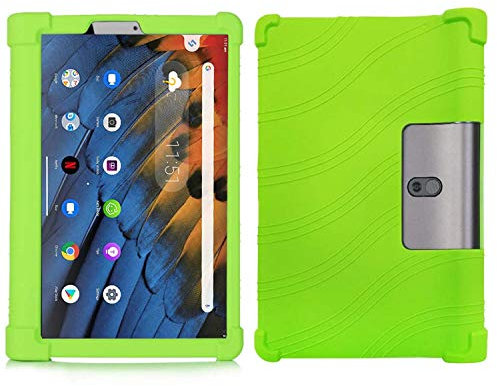 QYiD Funda para Lenovo Yoga Tab 3 Plus/Yoga Tab 3 Pro 10, Funda de Silicona Suave a Prueba de Golpes Protectora para Lenovo Yoga Tab 3 Plus YT3-X703F / Yoga Tab 3 Pro YT3-X90F 10.1-Pulgadas, Verde