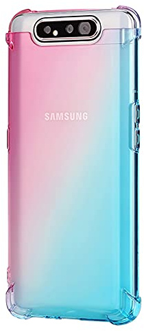 Lavender1 Hülle für Samsung Galaxy A80 Hülle Handyhülle Ultra Clear Weich Klar Slim TPU Silikon Transparent Flexibel Anti-Kratzer Bumper 360-Grad-Schutz Schutzhülle für Samsung A80 Case (D)