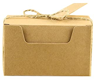 Niaciswe Boite Kraft 50 Pièces Emballage Cadeau Boite Cadeau Kraft Boite Cadeau Carton Boîtes Cadeau en Papier Kraft Boite Cadeau Craft Marron avec Corde de Jute étiquette Cadeau pour Mariage Fête