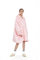 iyoimono Hoodie Decke für Damen Flanell Fleece Pullover Sweatshirt Decke Flauschige Sherpa TV-Decke mit Ärmeln Übergroße Kapuzen Pullover Kuscheldecke Einheitsgröße（Rosa weiße Punkte）