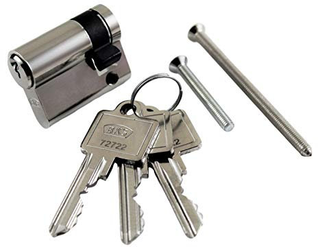 BKS Halbzylinder PZ 8900 Baulänge: 27mm bis 80mm in SN-TEC Schließung incl. SN-TEC Schlüssel (mit 10 Schlüsseln, 35/10)