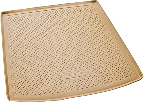 Recambo Gummi Kofferraumwanne Premium passend für Audi Q7 | Typ 4L | BJ 2005-2015 | passgenau mit Rand | Beige