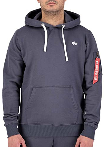 Alpha Industries Herren Unisex Emb Hoody Kapuzensweat für Herren Kapuzenpullover (1er Pack)