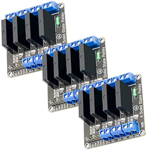 AZDelivery 3 x 4 Kanal Relais Modul 5V DC Halbleiterrelais Low Level Trigger Power Switch Relais Board kompatibel mit Arduino und Raspberry Pi