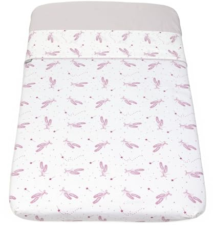 Chicco Set 2 Pezzi Lenzuola Culla N2M, 100% Cotone, Compatibile Chicco Next2Me e Con Materassi Da 50x83 cm, Lenzuolo Superiore e Lenzuolo Con Angoli, 0 Mesi +, Rosa