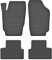 Gummimatten Gummi Fußmatten Satz für Peugeot 206 CC (1998-2009) - Hoher Rand 15 mm