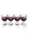 Odoria 1/12 Scale Dolls House Miniature Wine Glasses 4Pcs Dollhouse Accessories, Wine Red