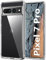 HOOMIL Cover per Google Pixel 7 Pro, Custodia Anti-Ingiallimento, Antiurto e Anti-Graffi, Retro Rigida Trasparente - Crystal Clear