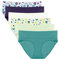 Intimate Portal Culotte Grossesse Slips de Maternité Pliable sous-vêtements Post Accouchement en Coton pour Femme Enceinte Lot de 6 Meadow L