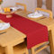 Ribbon Red Table Runner 13 x 72 Zoll gewebtes dekoratives Essen Tischdecke für Unkrautfeiern Weihnachten Heim und Küche Moderner Kaffeetisch
